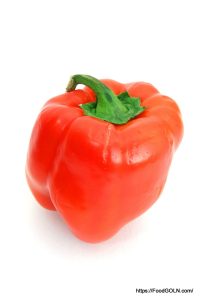 Pepper 6 Red Pepper Over White