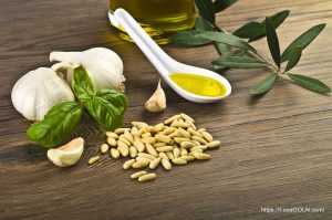 Pesto Sauce over White Spoon 4 Pesto Sauce over White Spoon (4)
